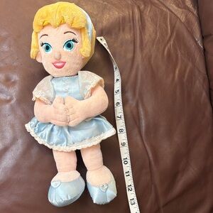 Disneyland Cinderella Light Blue Plush Doll Rare! Soft Stuffed Toy Like New